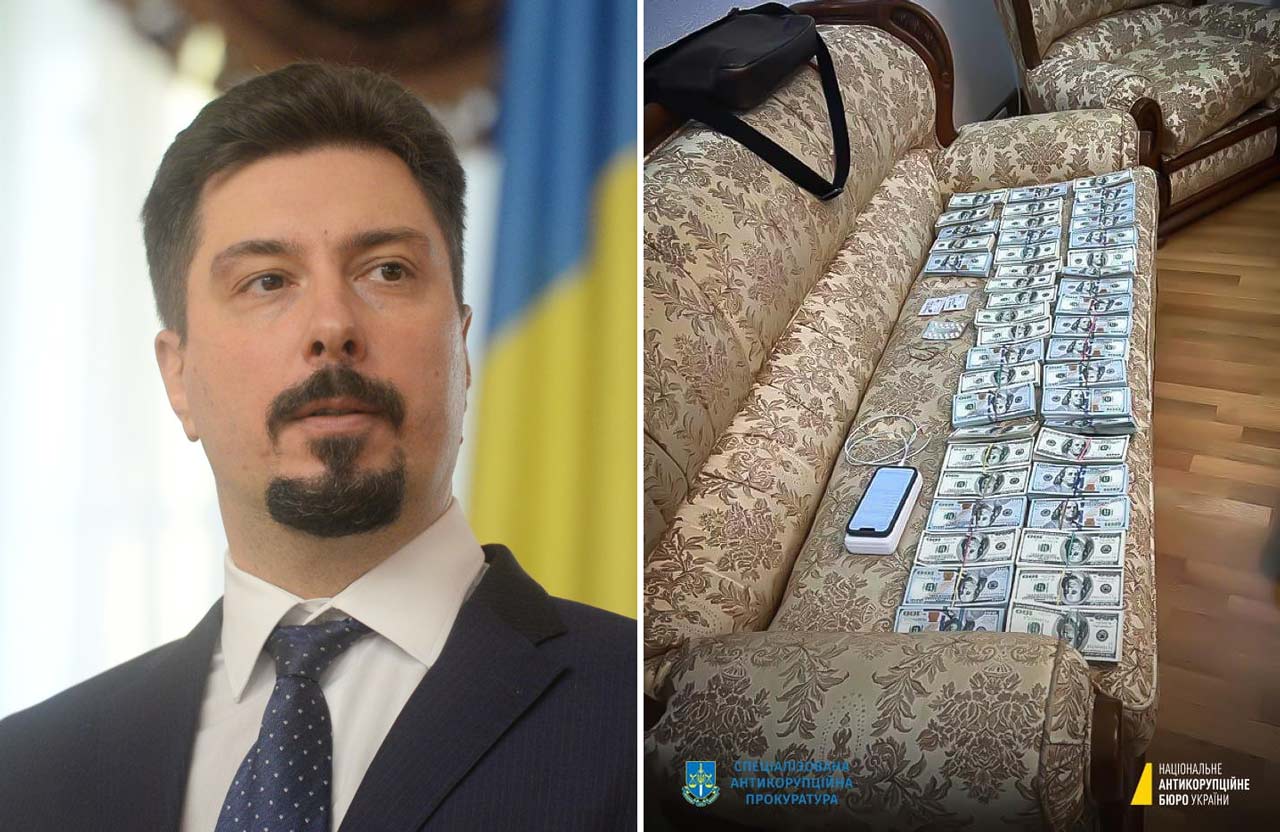 Колишній голова Верховного Суду України Всеволод Князєв намагався отримати хабар у 2,7 млн доларів від олігарха Костянтина Жеваго