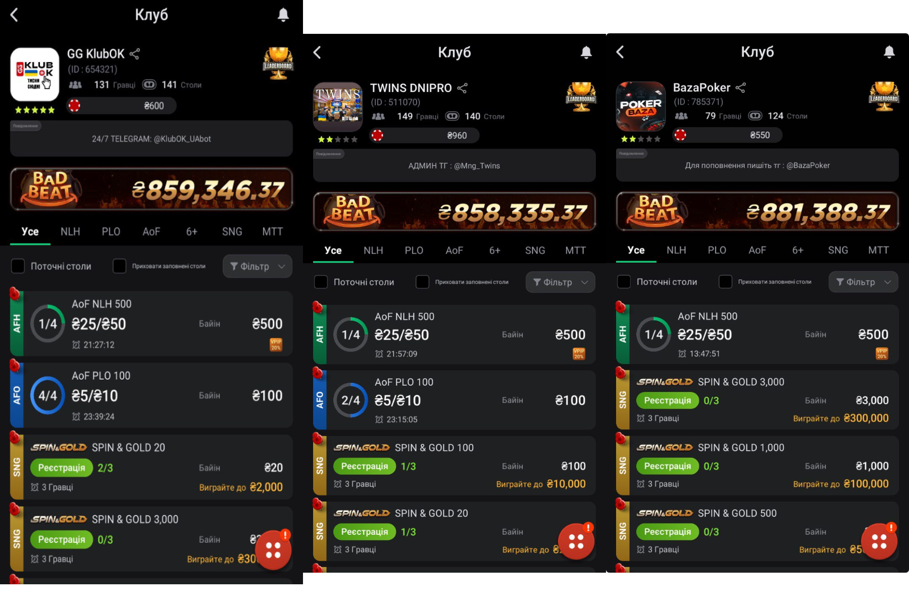 Віртуальні клуби на платформі ClubGG, які організовують ігри на гроші