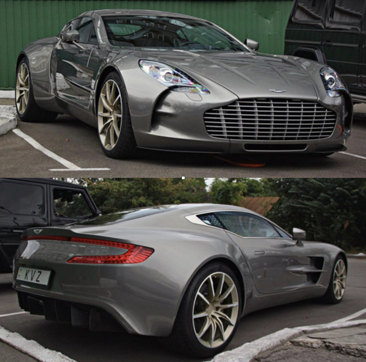 Автомобіль Aston Martin One-77 з номерними знаками KVZ, що є абревіатурою імені Костянтина Владиславовича Жеваго